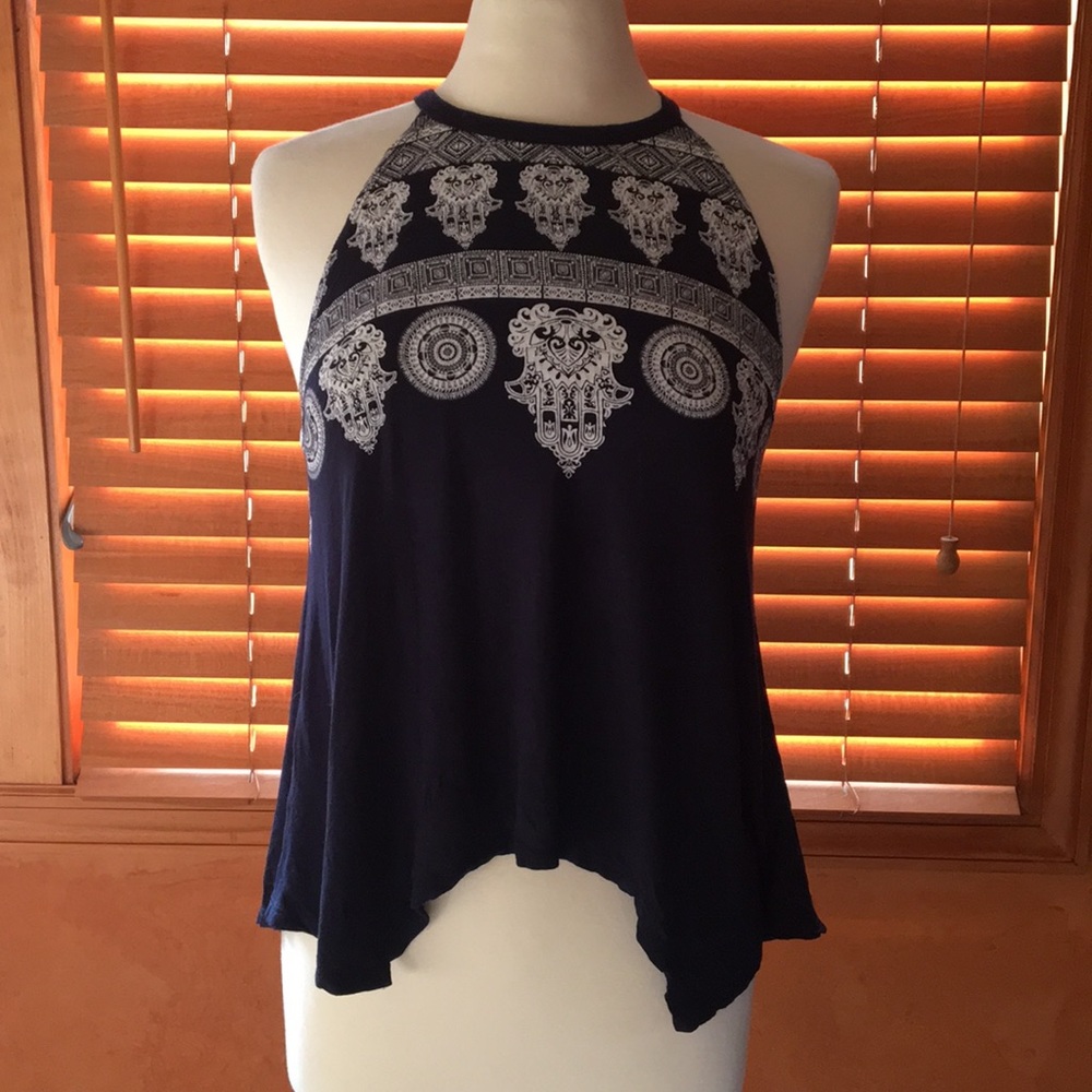 A adorable blue A’gaci tank shirt